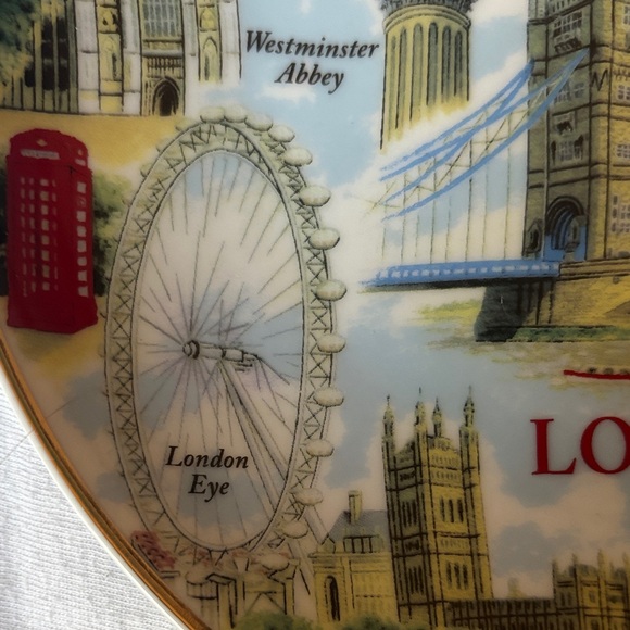 London Souvenir Decorative Plate Fine Quality Porcelain - Picture 10 of 10